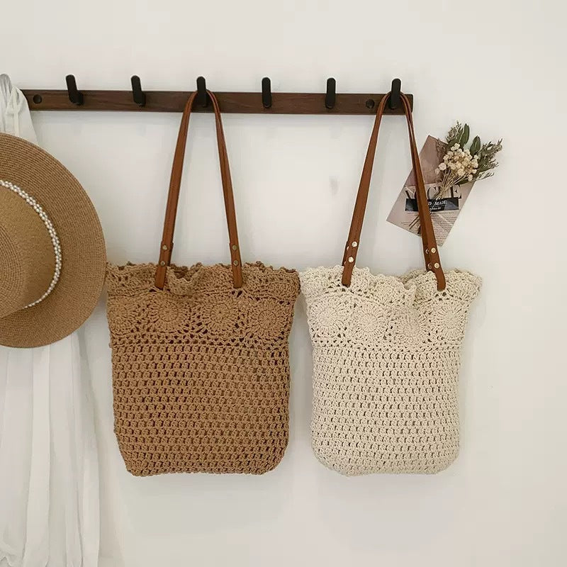 Hand-knotted macramé tote bag Stornfield