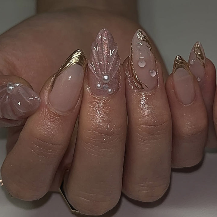 Artistic Nail Art with elegant relief design Stornfield