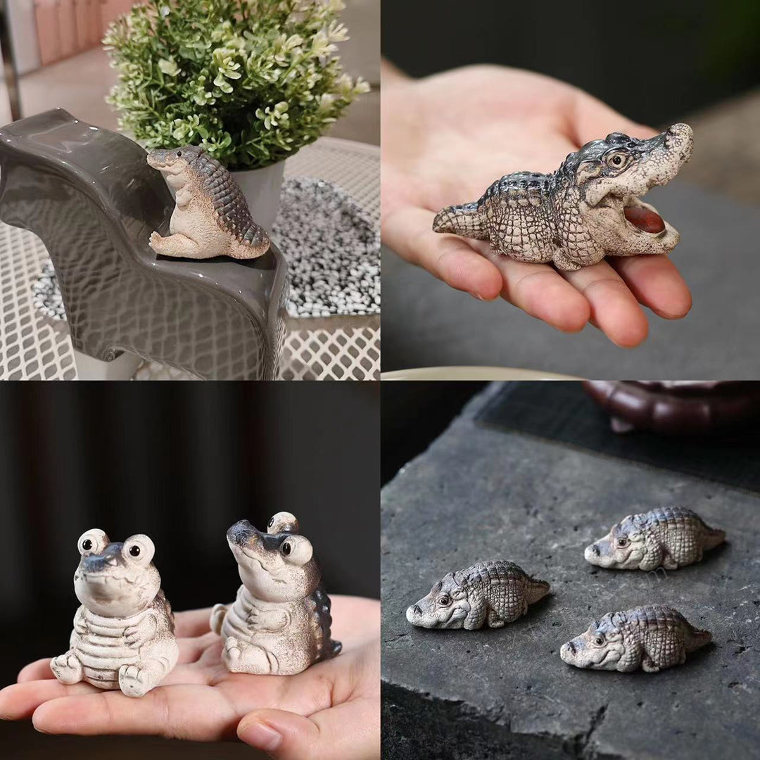 Decorative Crocodile Figurine Stornfield