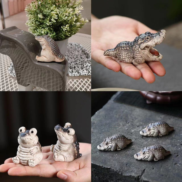 Decorative Crocodile Figurine Stornfield