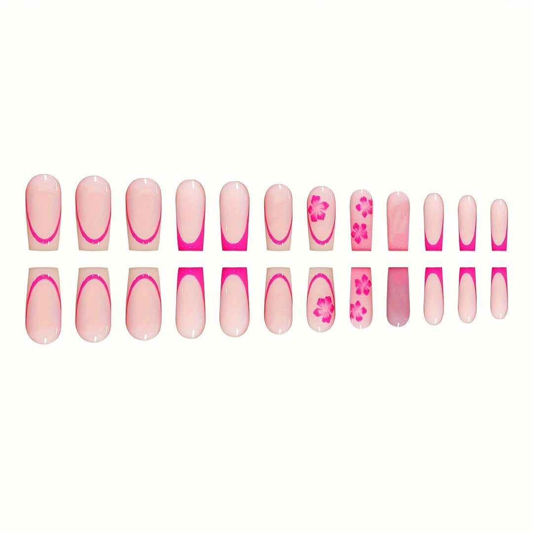 Floral Design Press-On Nail Art Stornfield