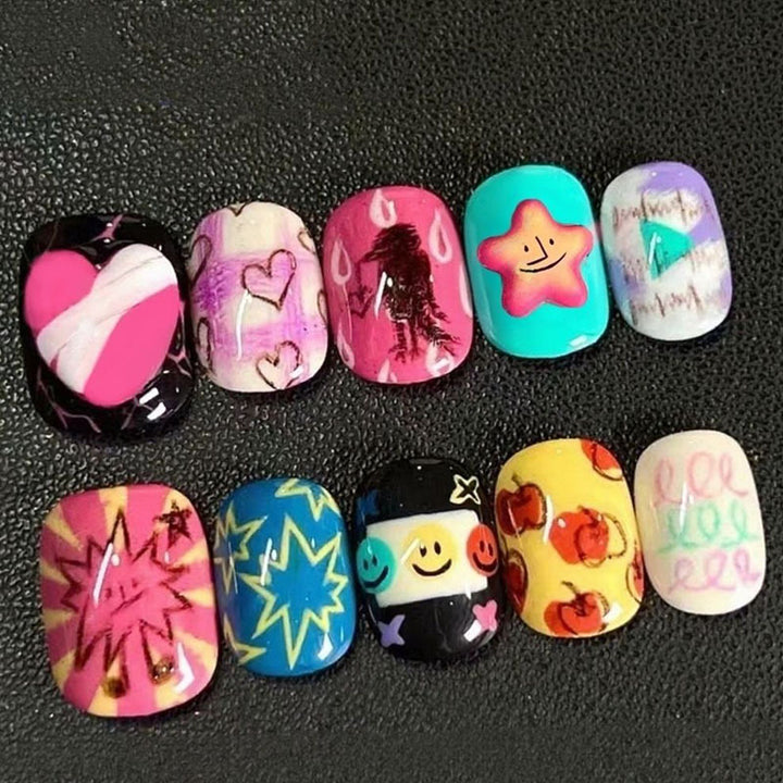 Playful Artistic Nail Art Design Set Stornfield