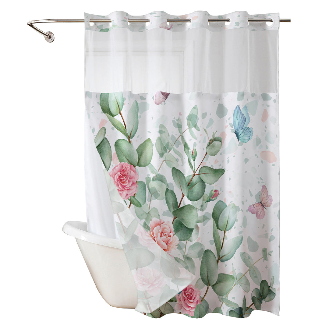Botanical Floral Art Shower Curtain Stornfield