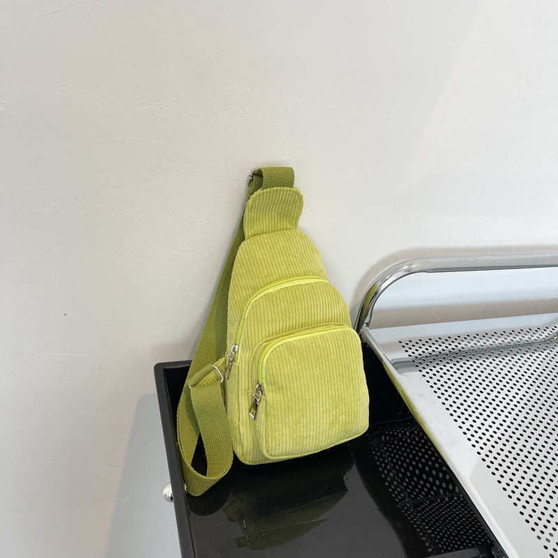 WoMulti-Compartment Corduroy Sling Bag Stornfield