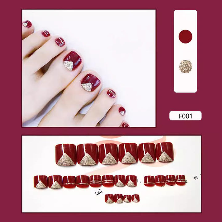 Nail set with glitter accents Stornfield