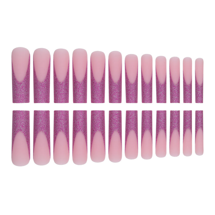 Glamorous Glitter-Accent Stiletto Press-On Nails Stornfield