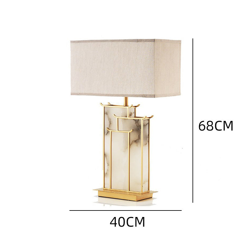 Artistic Table Lamp with Elegant Marble Base