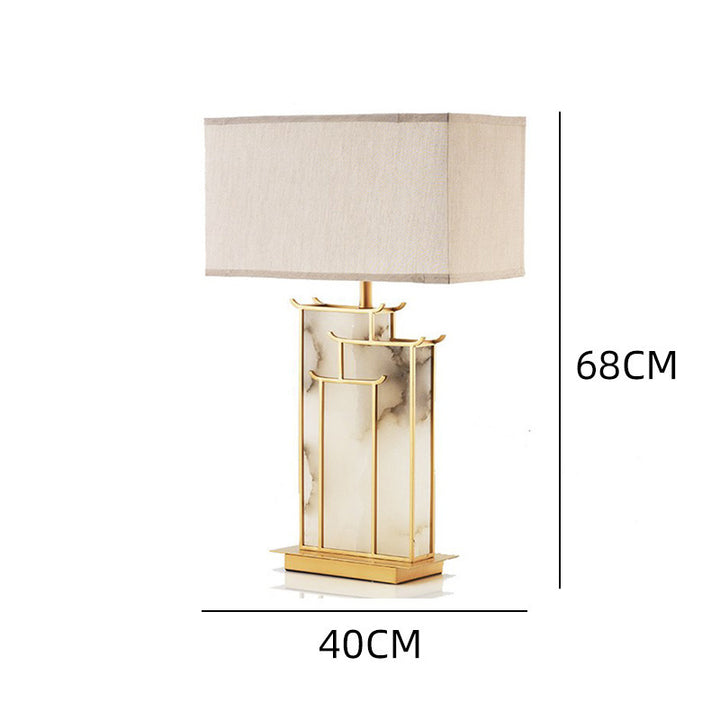 Artistic Table Lamp with Elegant Marble Base