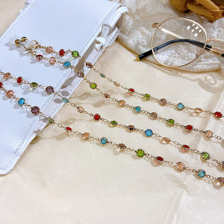 Filigree Glitter Necklace with Colorful Crystals Calstone Stornfield