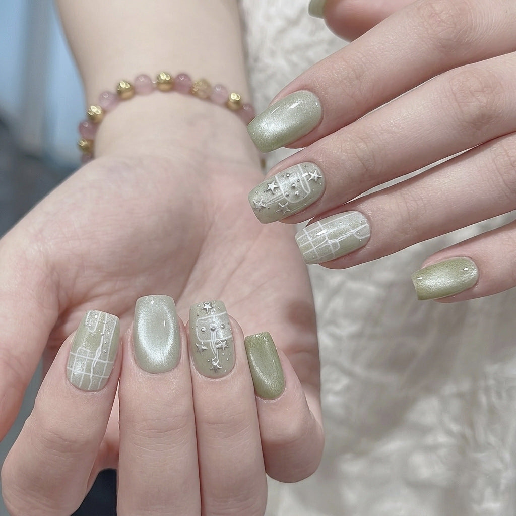 Artistic Press-On Nail Set  1791645965