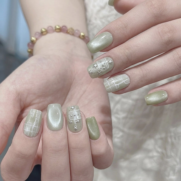 Artistic Press-On Nail Set  1791645965