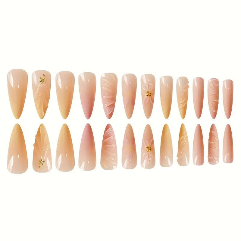 Artistic Floral 3D Nail Enhancements Stornfield