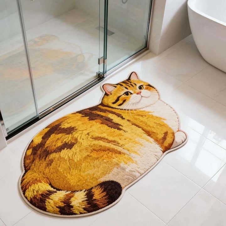 Cat-Themed Plush Area Rug