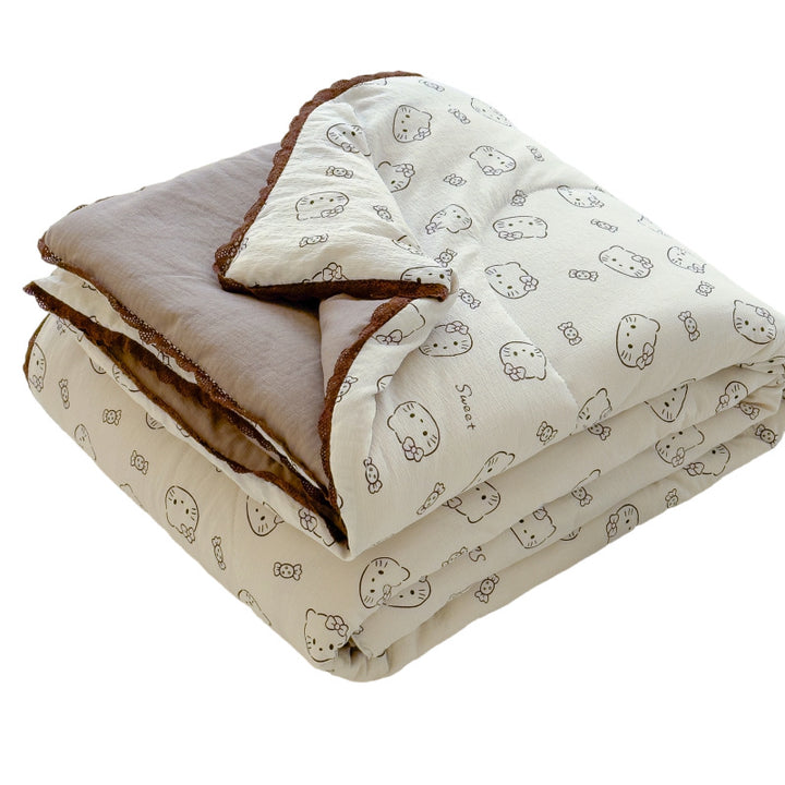 Ladies comfort duvet with delicate floral pattern and high-quality filling Stornfield