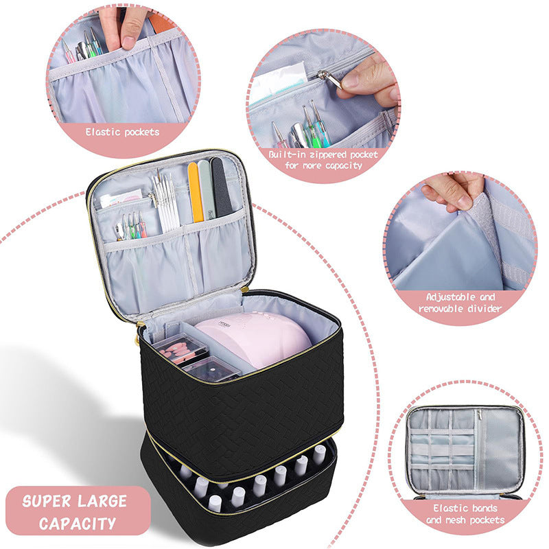 Cosmetic storage bag with multiple compartments Stornfield
