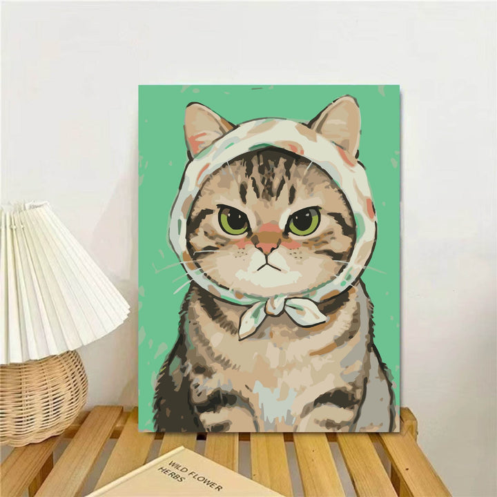 Cat-Themed Illustrated Wall Art Print Stornfield