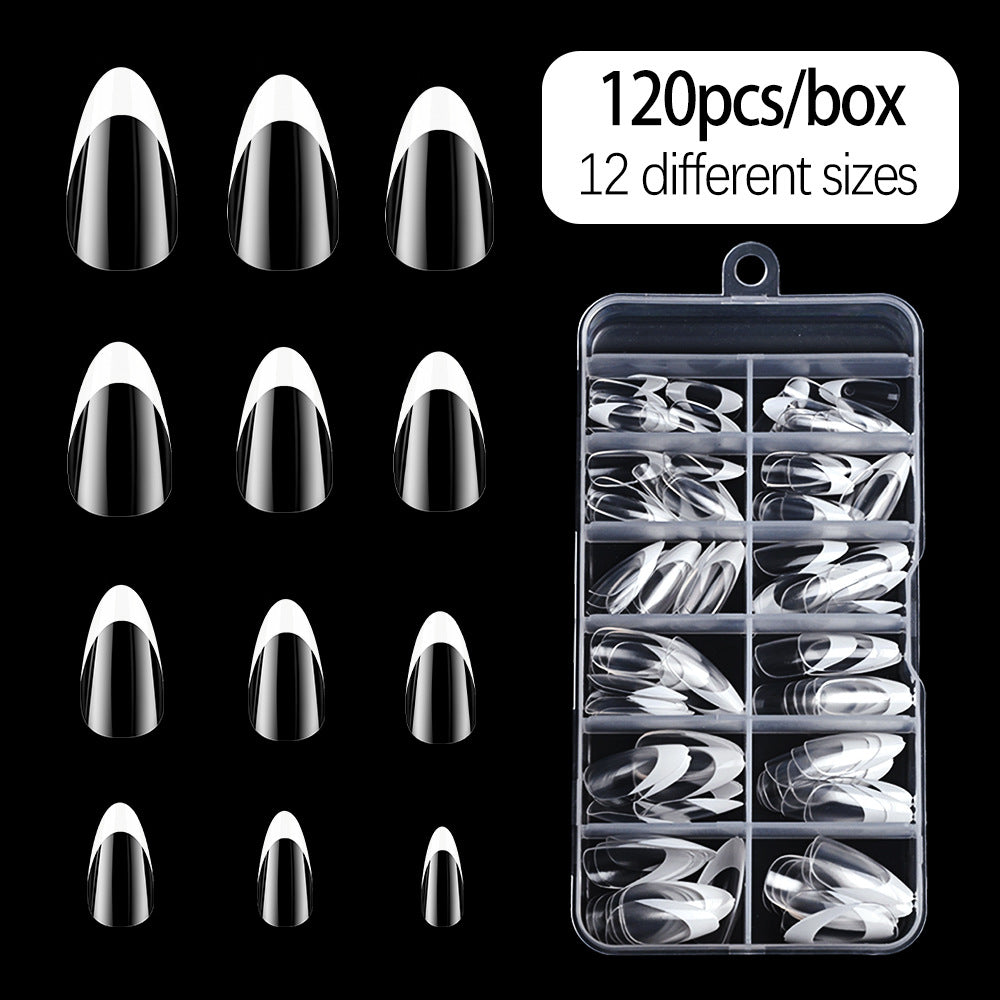 Half-Moon French Tip Nail Tips Collection Stornfield