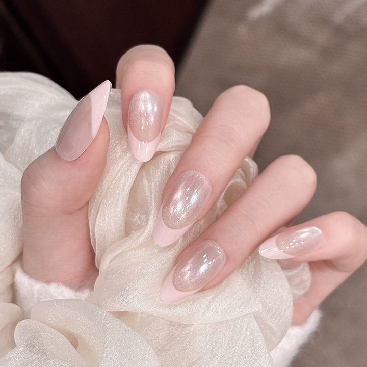 Elegant French Tip Nail Set
