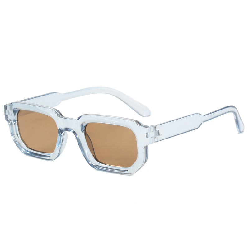Women's fashionable square sunglasses with clear frame Stornfield