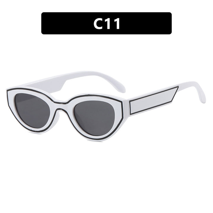 Women Cat-Eye Sunglasses with sturdy transparent frame and protective UV filter Stornfield