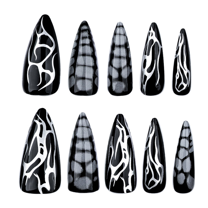 Artistic stiletto nails with modern structure design Stornfield