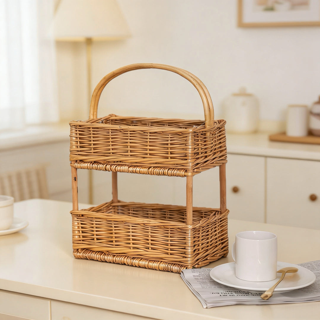 Wooden Multi-Tier Storage Organizer Stornfield