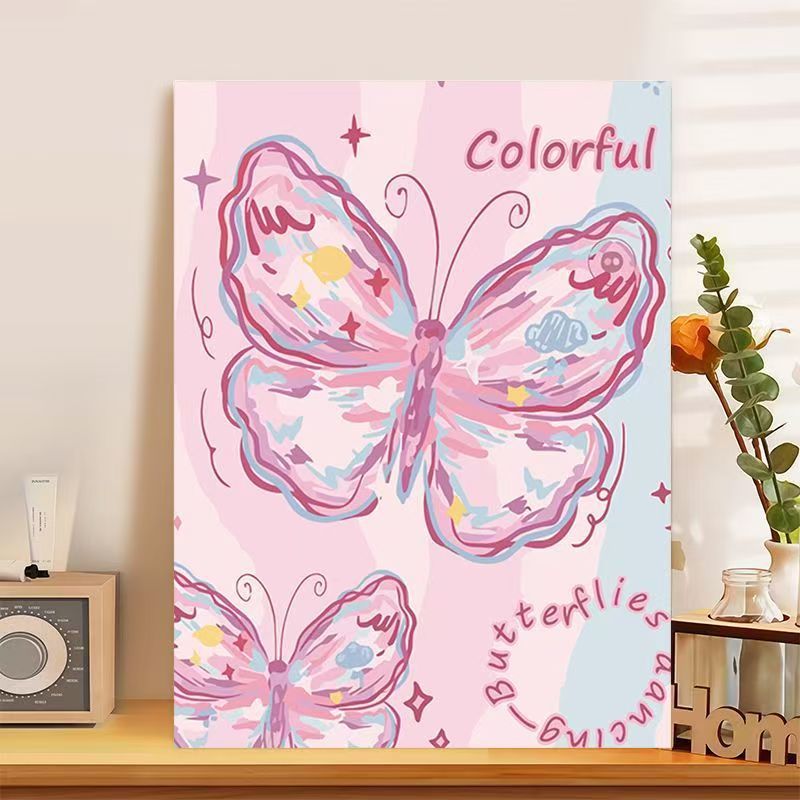 Decorative Butterfly-Themed Canvas Art Stornfield