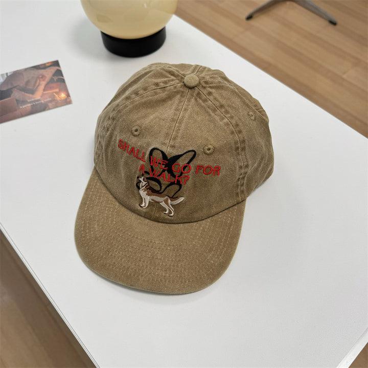 Unisex Funny Embroidered Dog-Themed Cap Stornfield