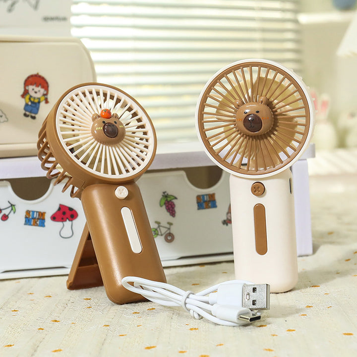 Ladies Portable Handheld Fan in Playful Animal Design Stornfield