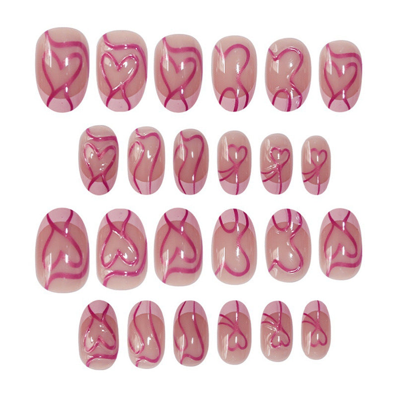 Artistic Heart Design Press-On Nails Stornfield