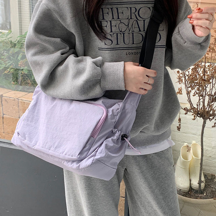 Functional Multi-Pocket Shoulder Bag