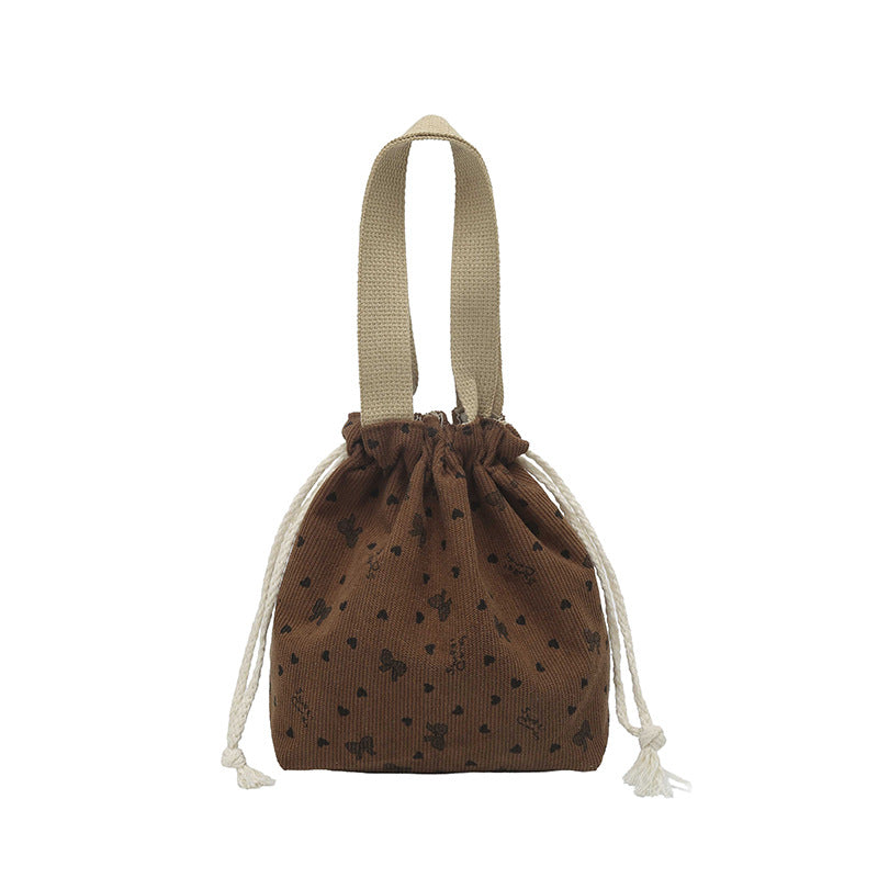 WoTextured Drawstring Mini Pouch Stornfield