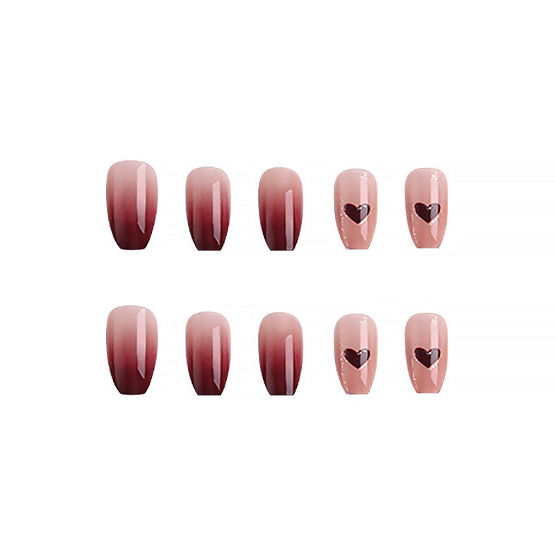 Artistic Ombre Nails with Hearts Stornfield