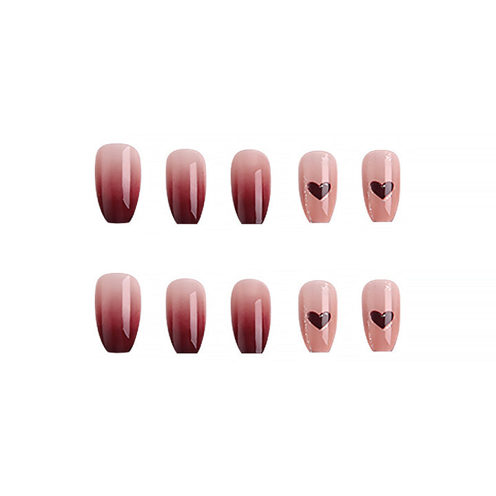 Artistic Ombre Nails with Hearts Stornfield