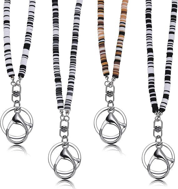 Colorful Beaded ID Badge Holder Lanyard Stornfield