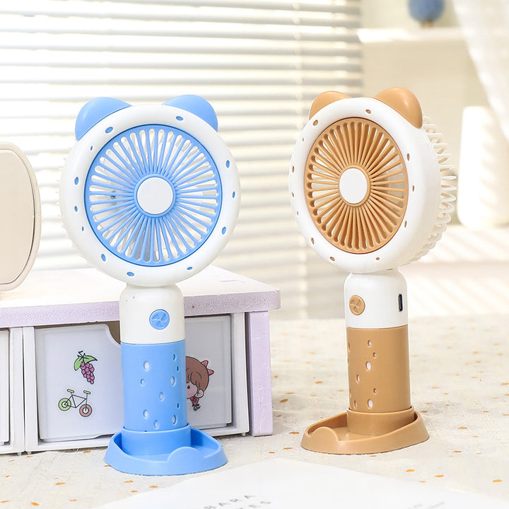 Ladies Portable Hand Fan with Cute Animal Design Stornfield