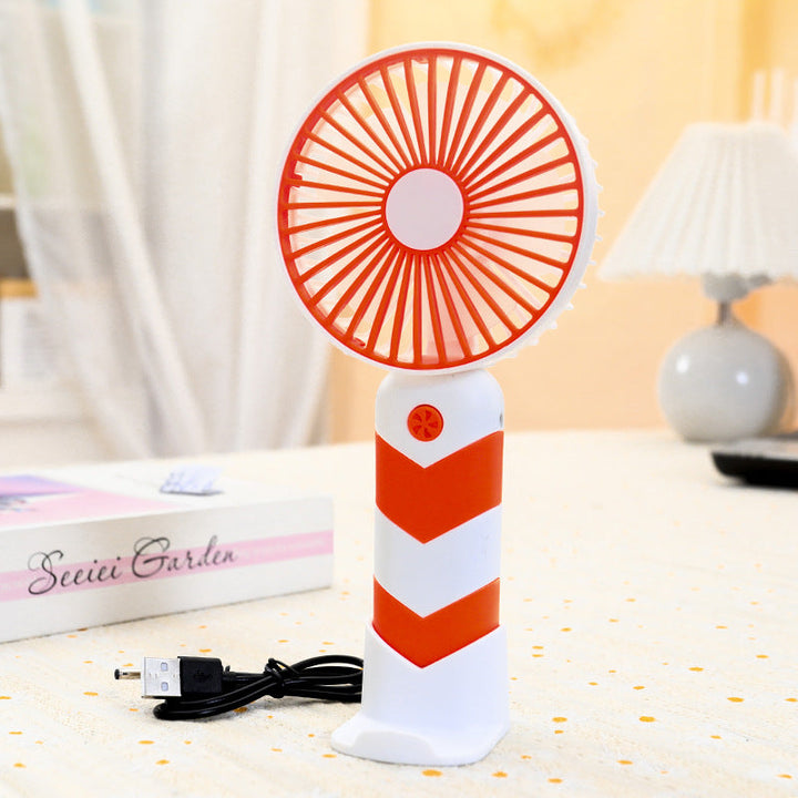 Women's Portable Tabletop Fan with USB Connection and Adjustable Tilt Angle Stornfield