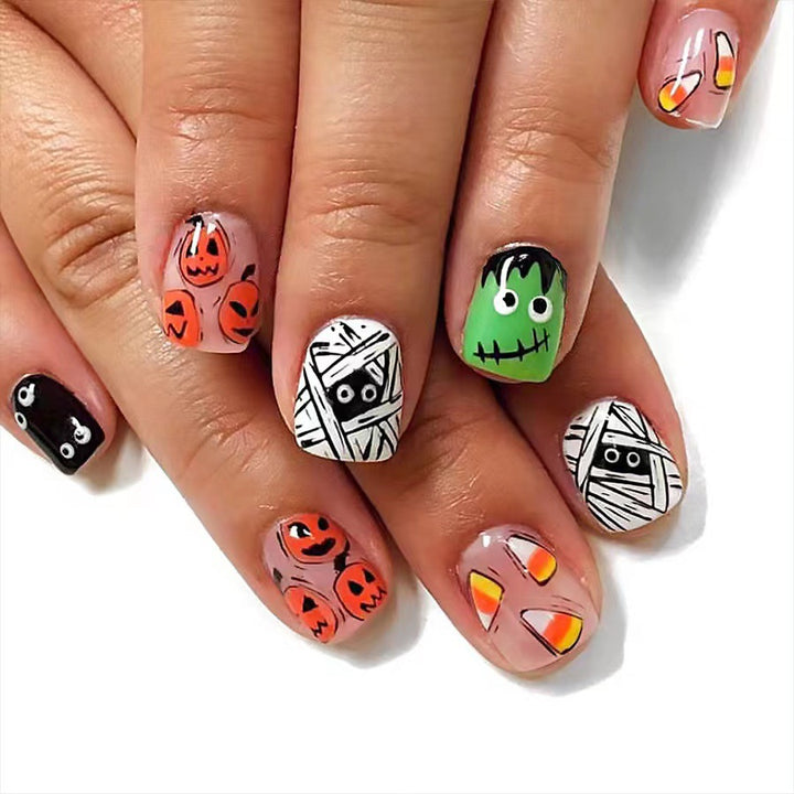 Halloween Artificial Nail Set with Creative 3D Designs Stornfield