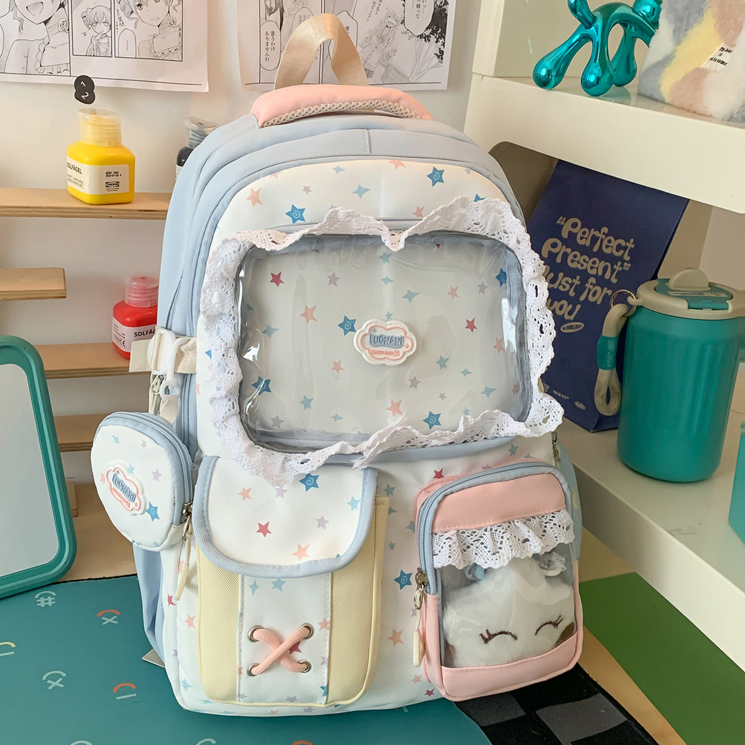 Whimsical Star-Embellished Cute Backpack Stornfield