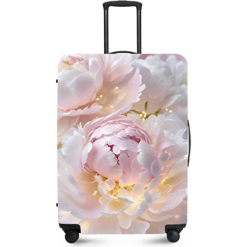Unisex nan elastic suitcase cover with UV-resistant motif print and zip opening Stornfield