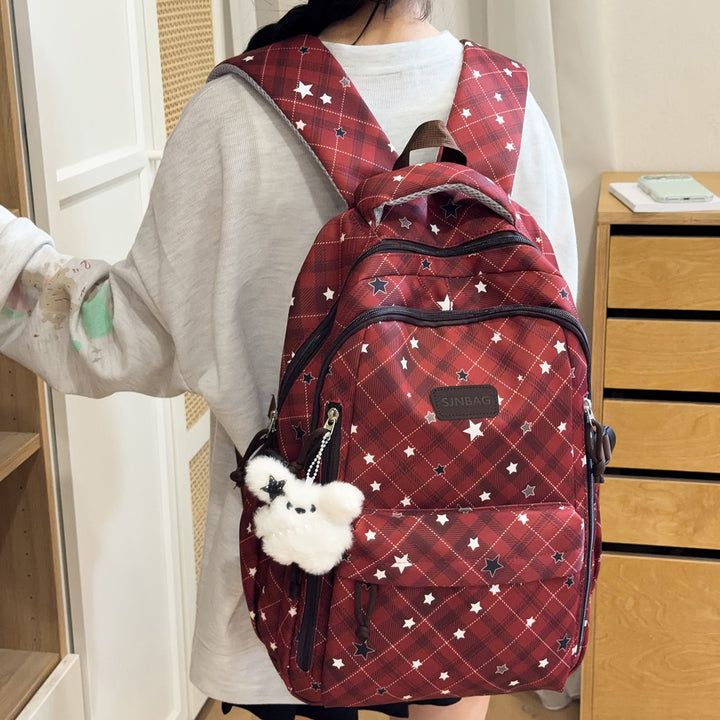 Plaid Patterned Backpack Stornfield