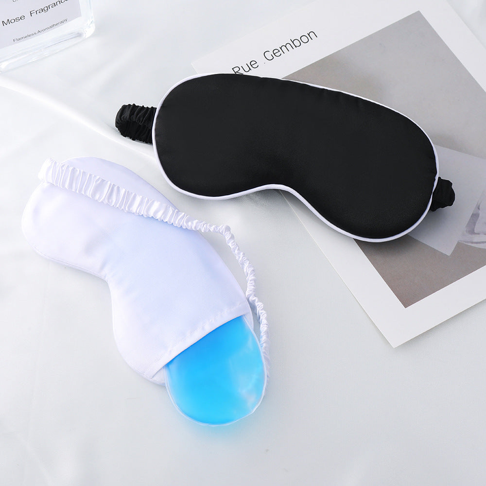 Women's nan silky soft sleep mask with removable gel cooling pad and adjustable comfort strap Stornfield
