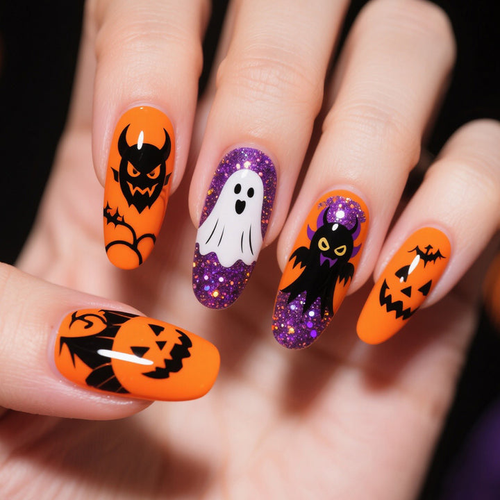Halloween-Themed Creative Nail Art Stornfield