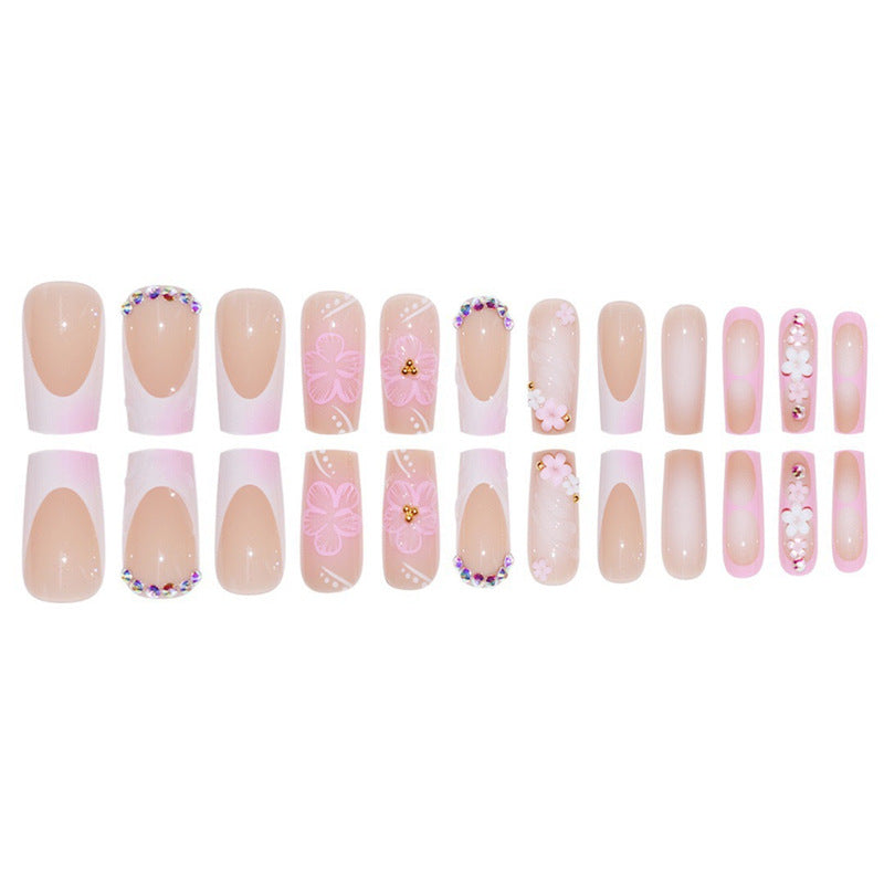 Artistic Floral Nail Extensions Stornfield