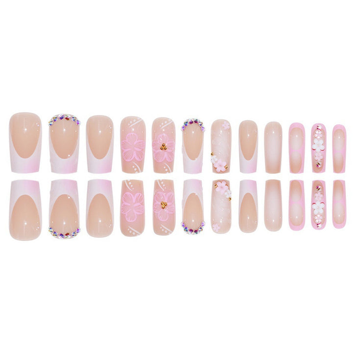 Artistic Floral Nail Extensions Stornfield