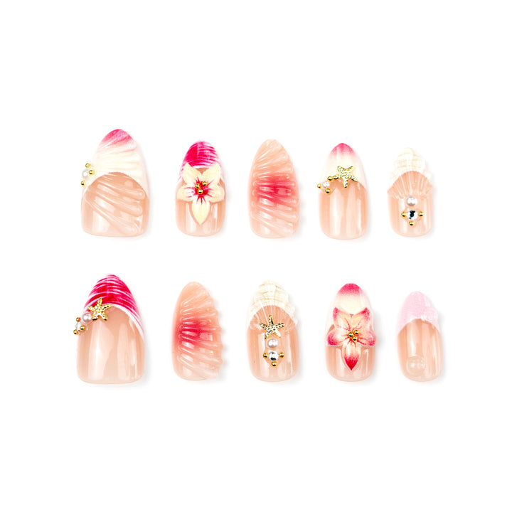 Floral Decorative Press-On Nail Art Set Stornfield