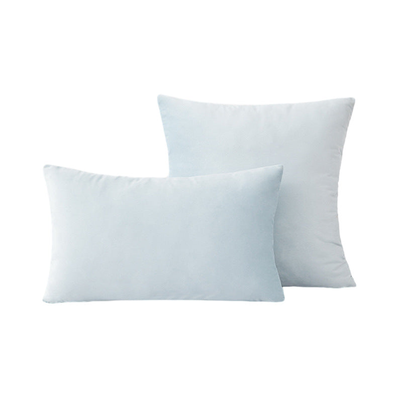 Luxury Velvet Square and Lumbar Decorative Pillow Cover Set with Concealed Zipper and Soft Microfiber Back