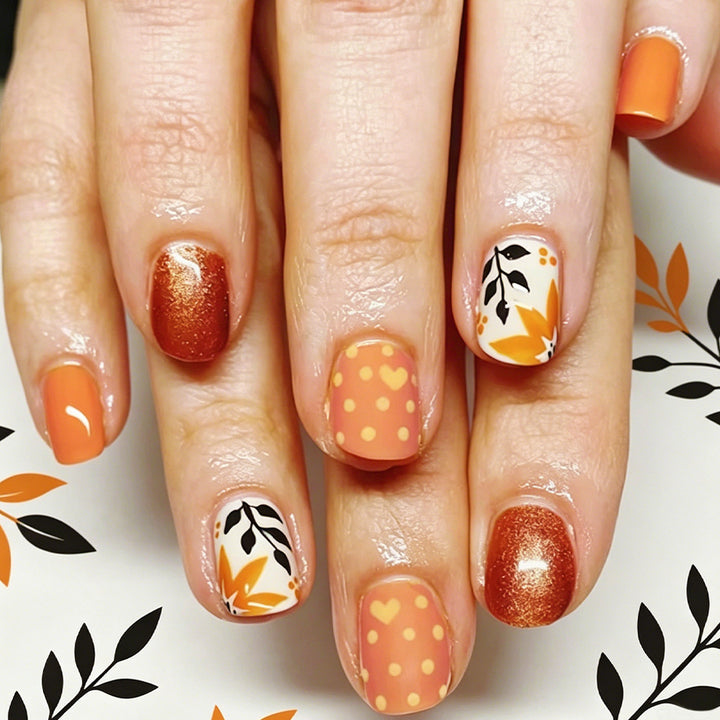 Seasonal Botanical Press-On Nails Stornfield