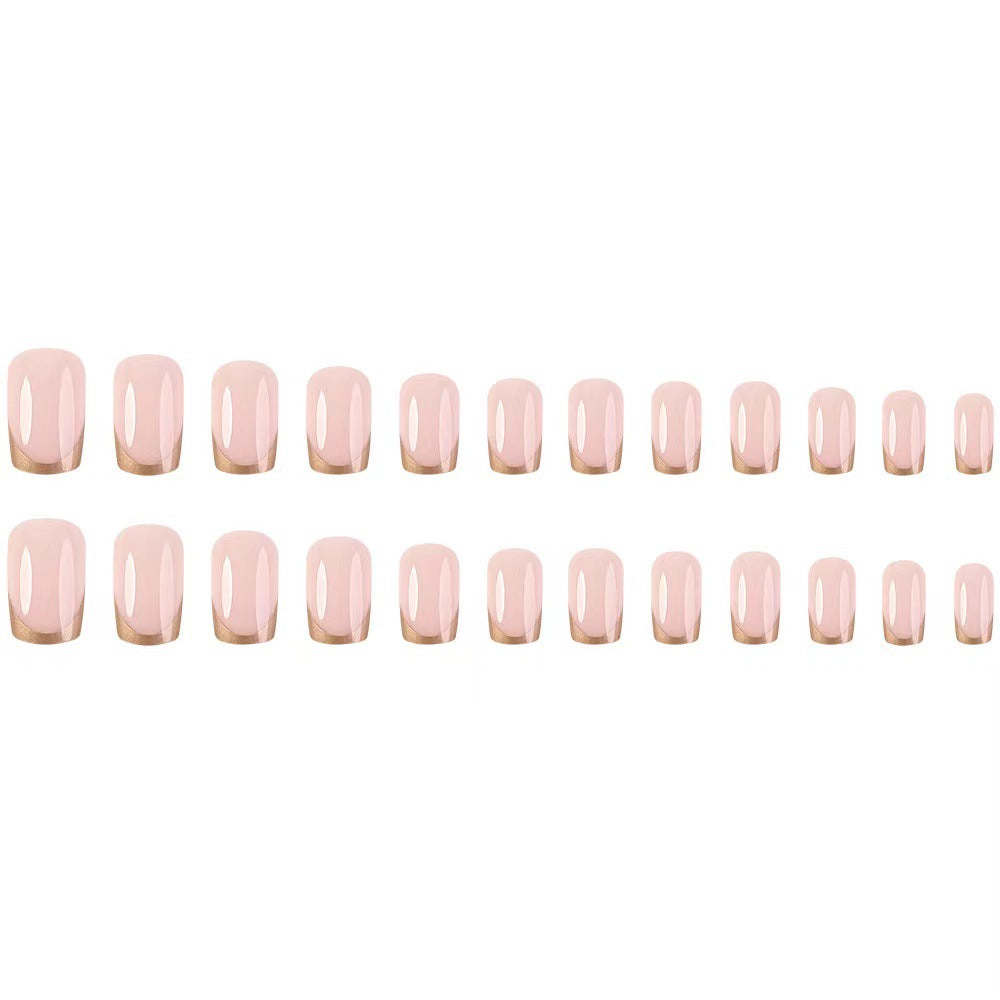 Elegant artificial nails with gold accents Stornfield