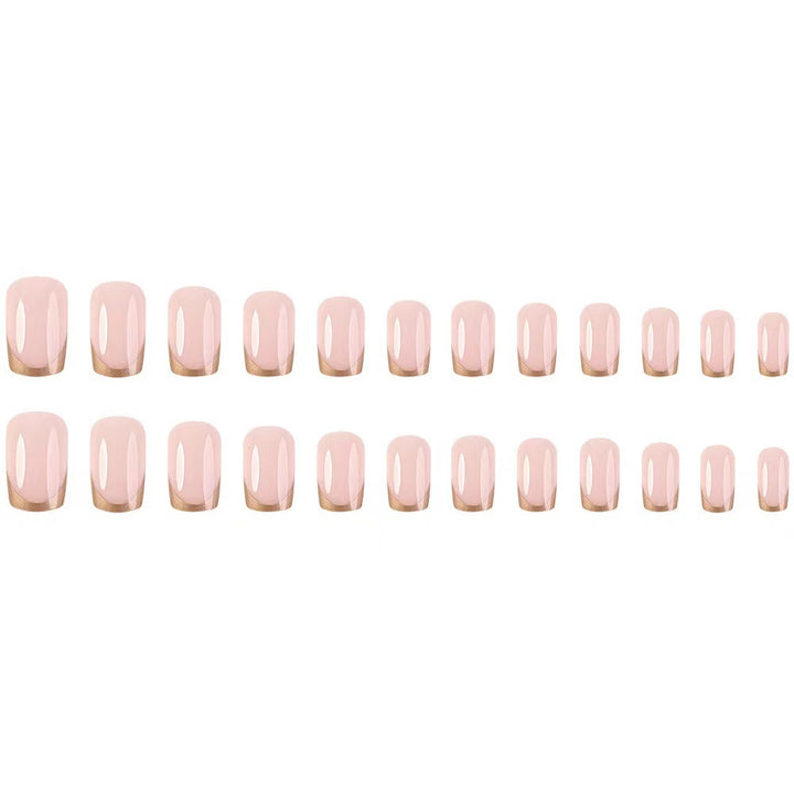 Elegant artificial nails with gold accents Stornfield